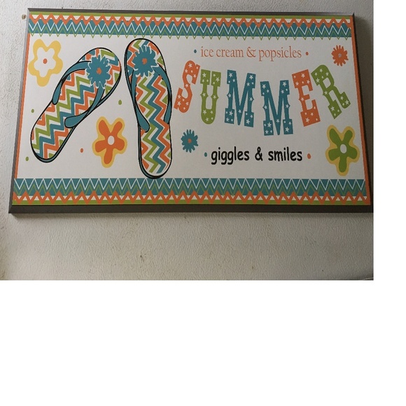 NWT SUMMER TIME FUN PLAQUE - Picture 2 of 4